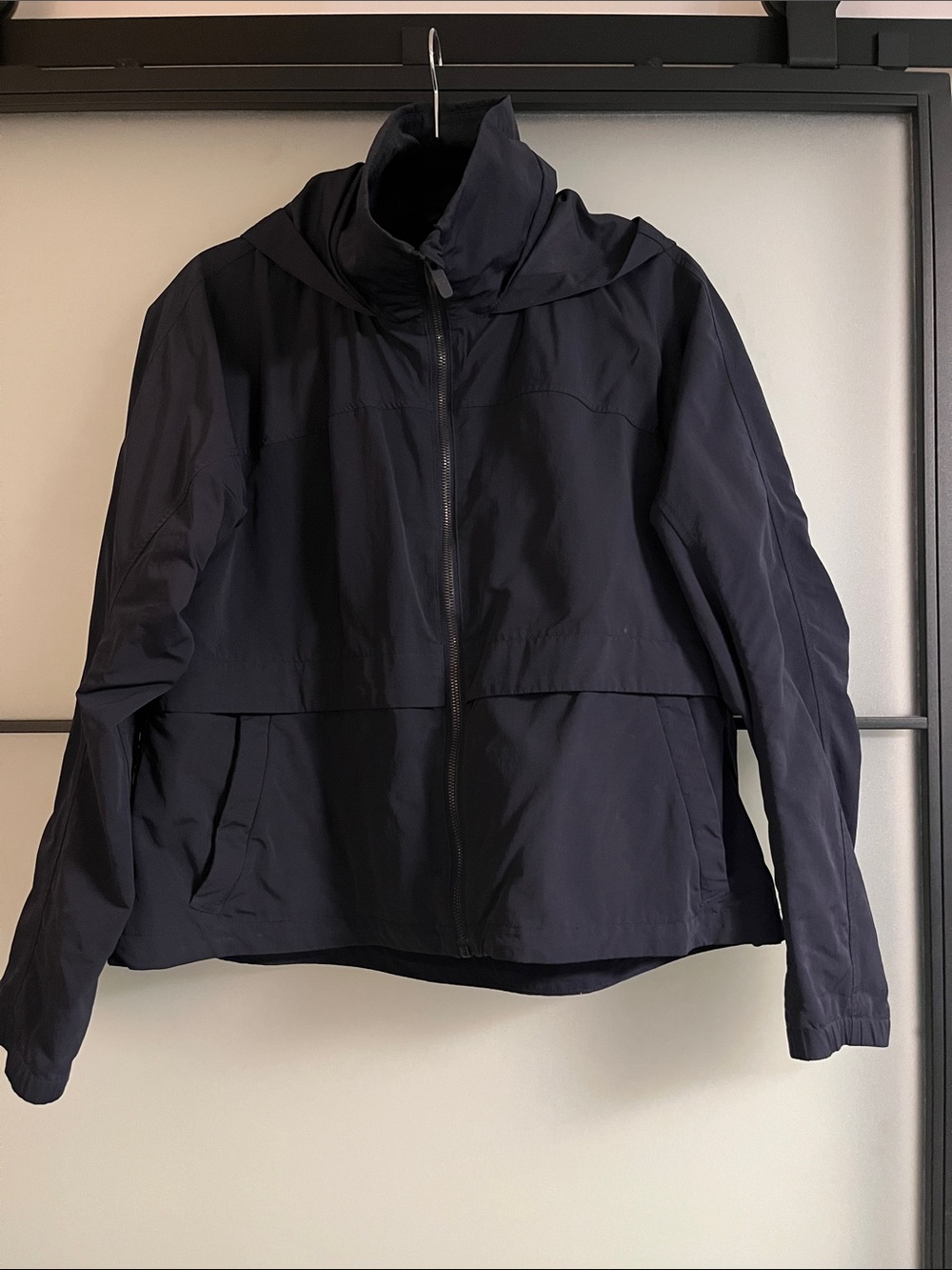 Women's Navy Lightweight Hooded Jacket